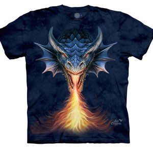 Dragon Fire Breather Legendary Magical The Mountain Fantasy Cotton T-Shirt S-3X